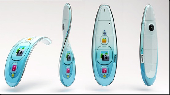 nokia twist, Nova aposta da Nokia: Smartphone flexível, conceito, celuar flexivel, smartphone flexivel