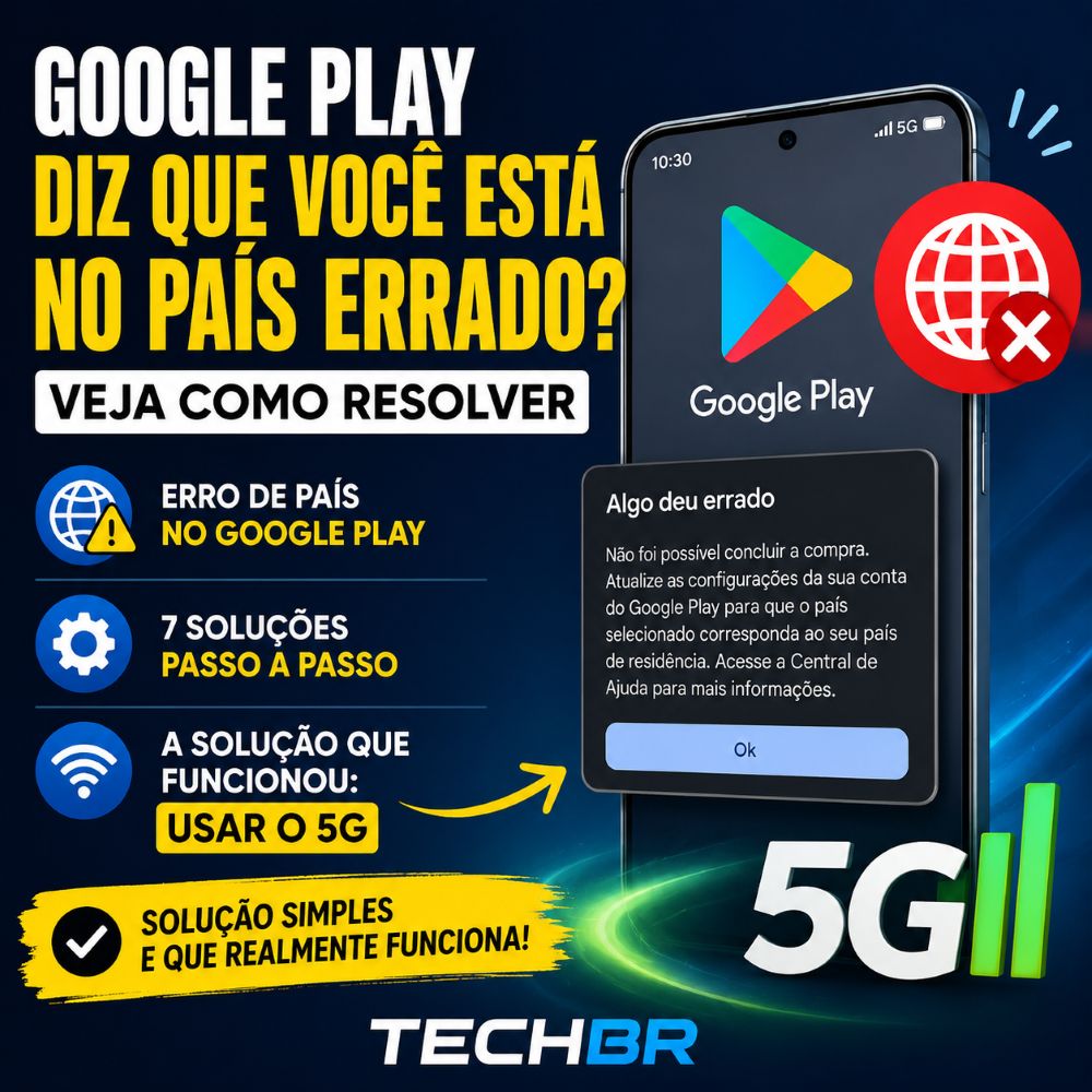 Google Play diz que você está no país errado? Veja como resolver o erro ...